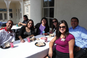 UIW alumni employees enjoy the annual alumni employee luncheon at the Brackenridge Villa at the start of Homecoming 2012.