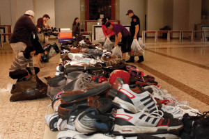 A Walk in My Shoes donated 500 pairs of shoes to SAMMinistries on Friday, Jan. 11.