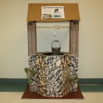 One of three collection wells designed by students for the Pennies for Pure Water campaign.  