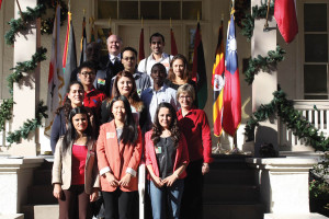 In December, International alumni graduates reception at the Brackenridge Villa-11 international alums who graduated in December joined us for an international alumni mixer to wish them well in their future endeavors.