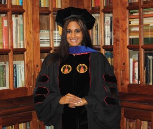 Dr. Natasha Schmittou was awarded her Ph.D. during the Fall 2012 Commencement ceremony.