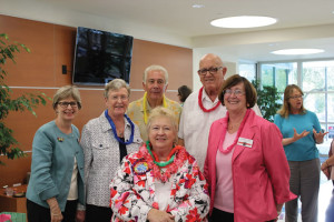 Dr. Kathi Light, provost; Sr. Teresa Stanley, CCVI; Dr. Louis Agnese, UIW president; Dr. Hector Gonzalez, friend and former colleague of Tison; Dr. Mary Hoke, dean of the Ila Faye Miller School of Nursing and Health Professions; and Dr. Dianna Tison, assistant professor emerita of nursing; share a photo at Tison’s retirement party.