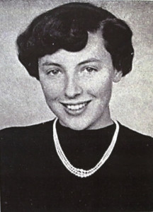 Spana pictured in the IWC yearbook as a freshman in 1955. 