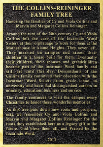 Reininger Family Plaque