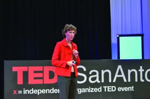 Alumna Dr. Rhonda Martin speaks during the 2014 TEDxSanAntonio event. 