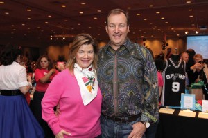 Karin and Scott Beckendorf pose for photo at the 2013 Swing-In Auction Party. 