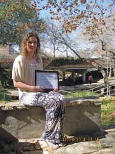 Karin & J. Scott Beckendorf Scholarship recipient UIW freshman Lauren Pape. 