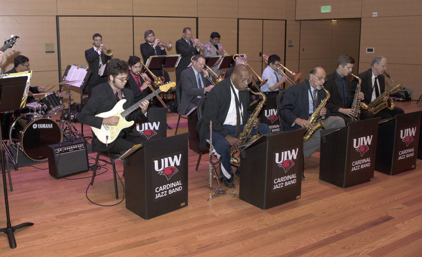 The UIW Cardinal Jazz Band puts on a great show.