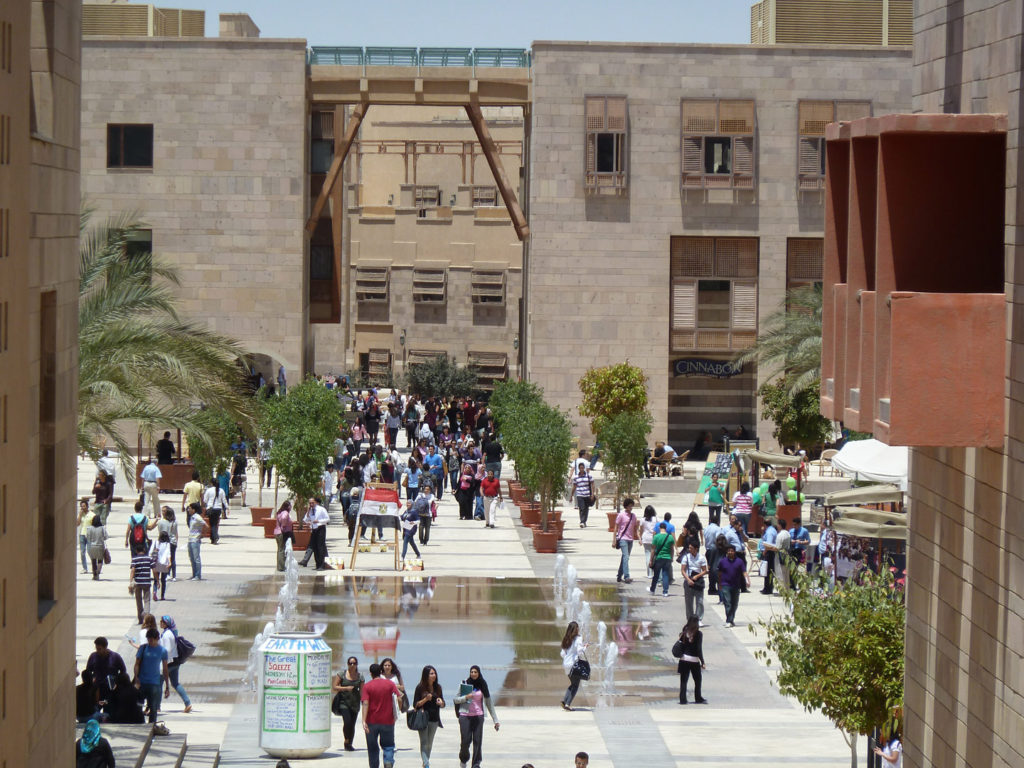 The American University in Cairo.