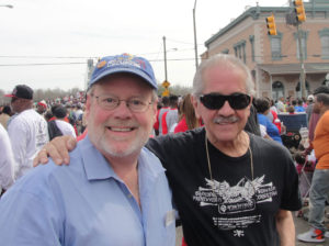 Barnes and Sosa at the 50th anniversary of Selma bridge crossing in Alabama.